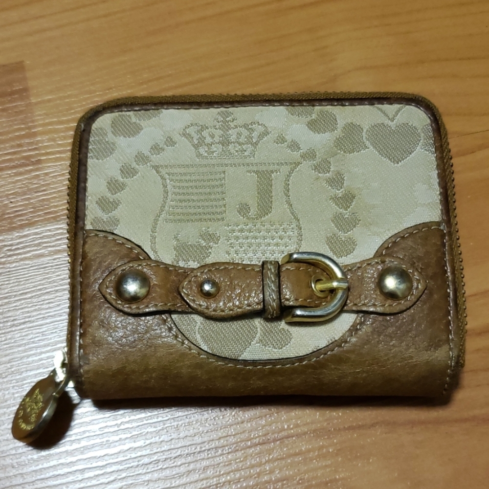 Juicy leather and canvas wallet